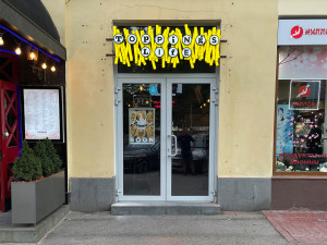 Проект вывески для фастфуда Topping Life